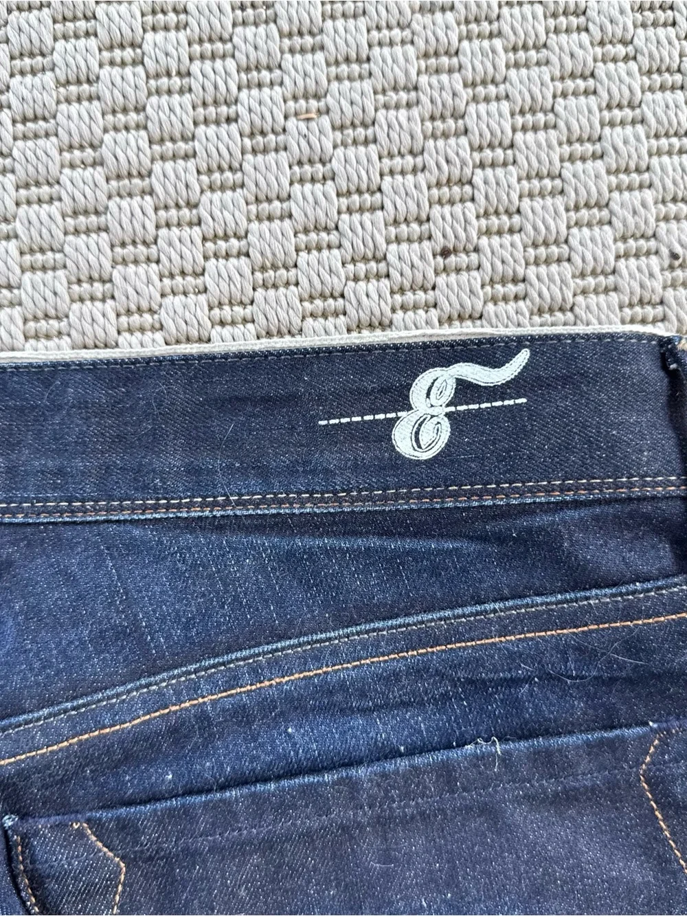 Earnest sewn selvedge denim skinny straight leg jeans size 33